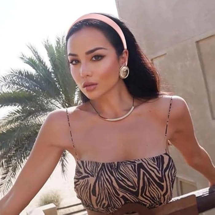 VELSCRUN Pink White Black Blue Red Headband 10 Pack Satin Headbands for Women Girls Non Slip 1 Inch Women Hair Bands Halloween Cosplay Diy Holiday Head Band Gifts for Mothers Sisters Hair Accessories - Image 4